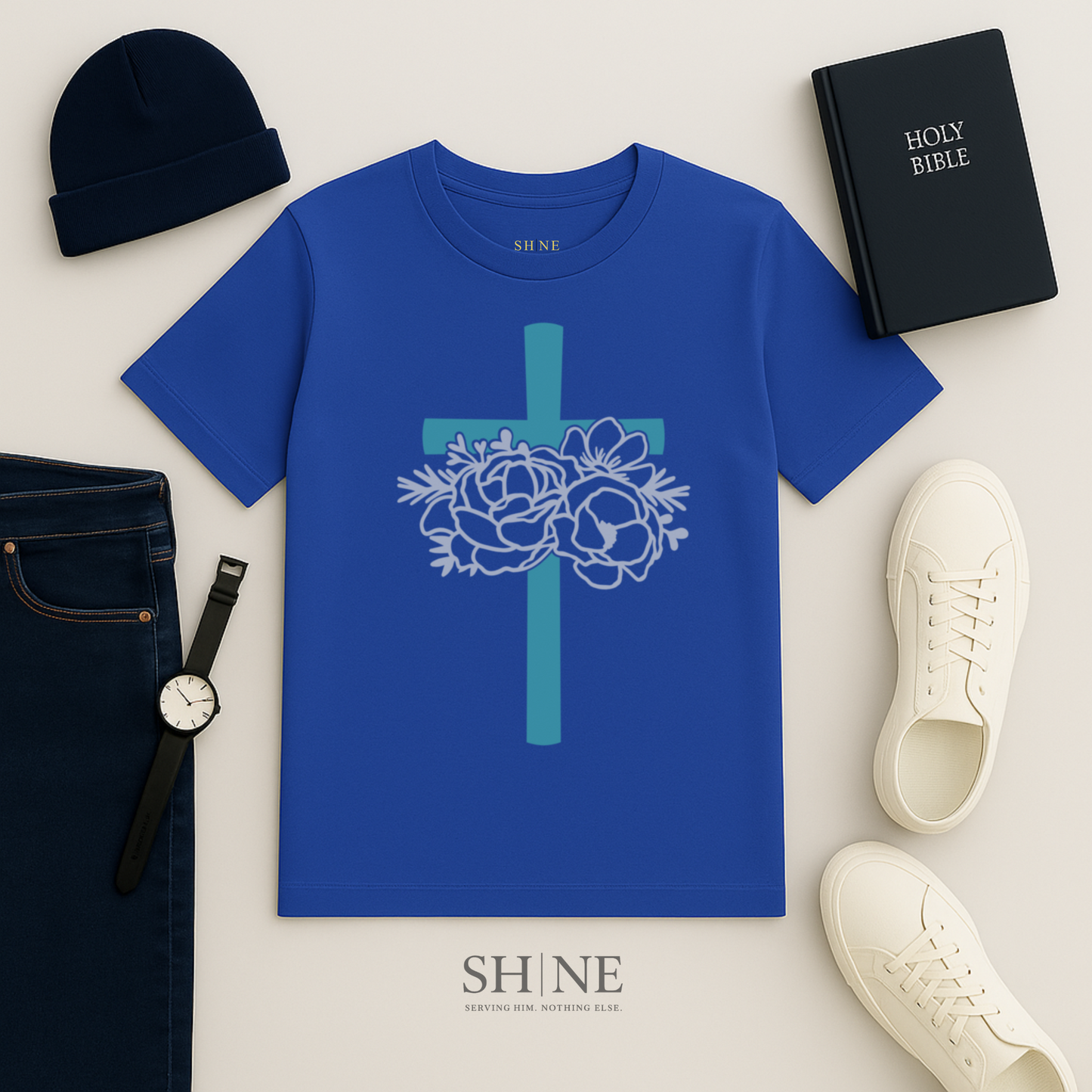 Cross WIth Flowers