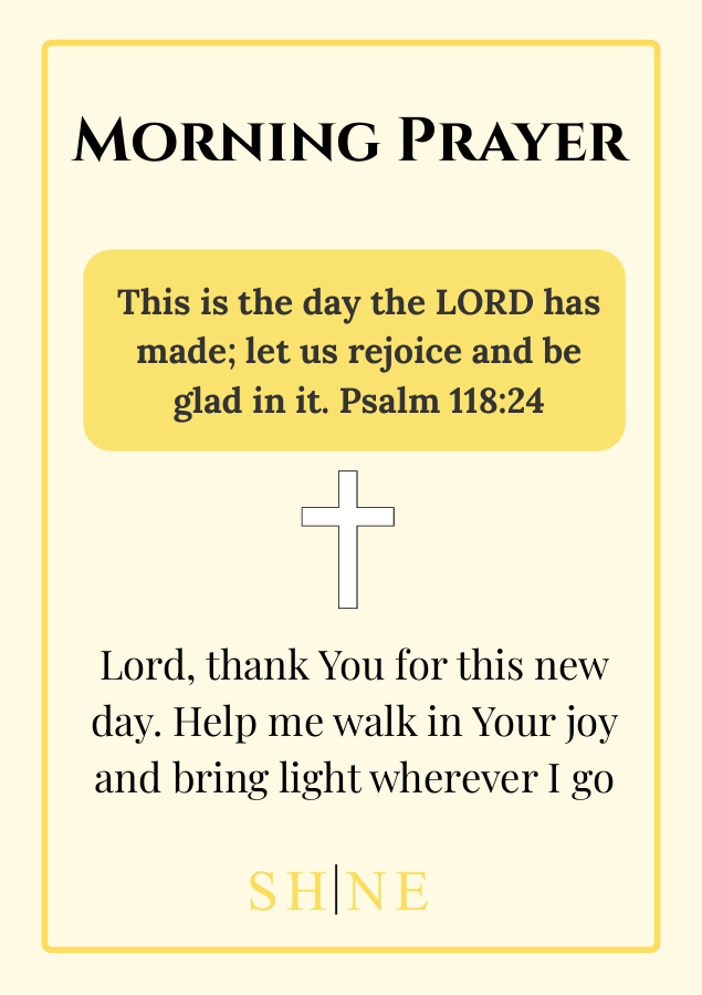 Morning & Evening Prayer Cards – Begin and End Your Day with God