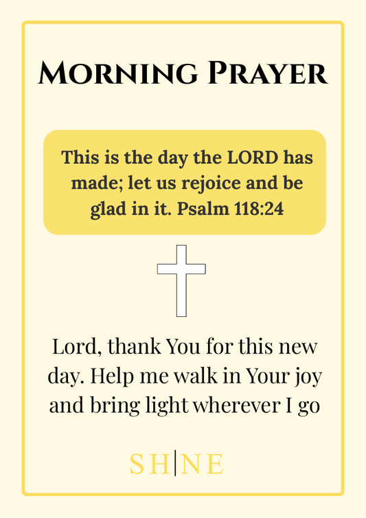 Morning & Evening Prayer Cards – Begin and End Your Day with God