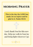 Morning & Evening Prayer Cards – Begin and End Your Day with God