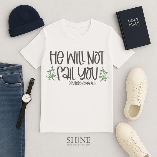 He Will Not Fail You